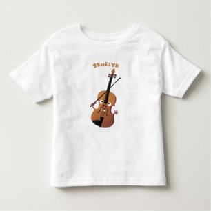 Camiseta De Bebé Caricatura musical divertida en violín