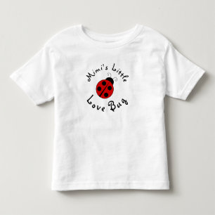 Camiseta De Bebé Cariñosa Mariquita Personalizada Mimi's Pequeño Bi
