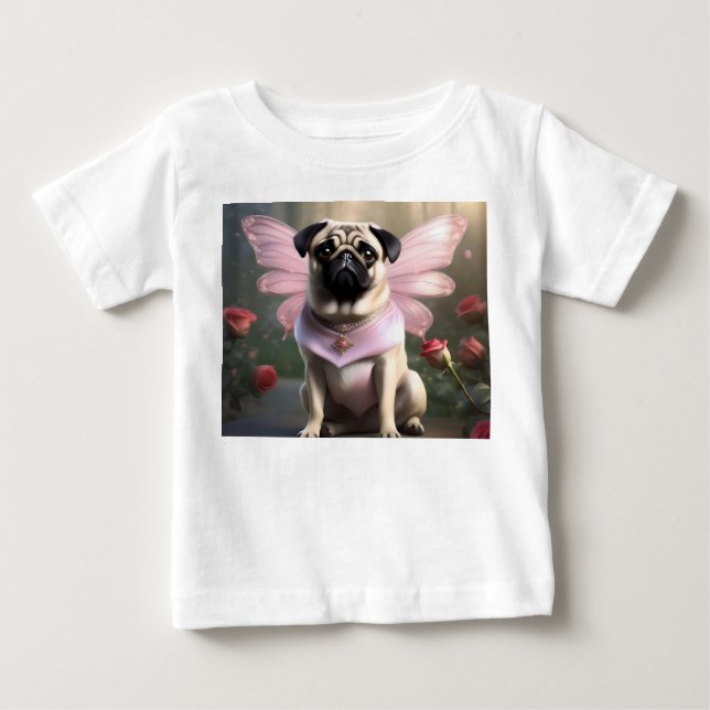 Camiseta De Bebé Carlino Real: La Hada Princesa de los Reinos Encan (Anverso)