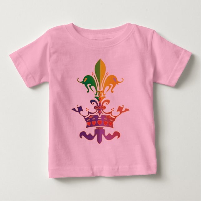 Camiseta De Bebé Carnaval Fleur de Crown (Anverso)