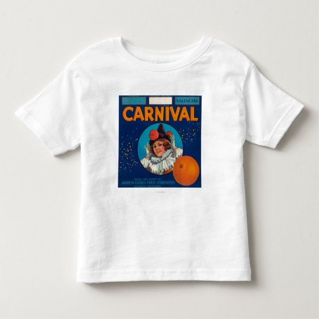 Camiseta De Bebé Carnaval LabelAnaheim anaranjado, CA (Anverso)