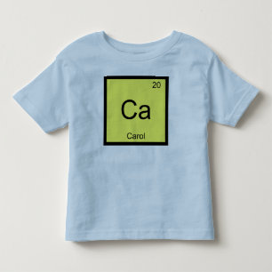 Camiseta De Bebé Carol Nombre Elemento Químico Tabla Periódica