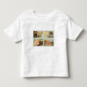 Camiseta De Bebé Carolina del Norte, Connecticut, Virginia