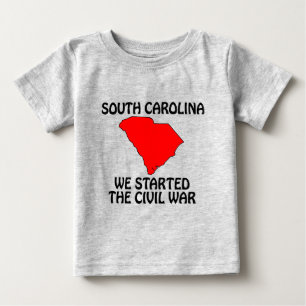 Camiseta De Bebé Carolina del Sur - Iniciamos la Guerra Civil