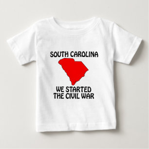 Camiseta De Bebé Carolina del Sur - Iniciamos la Guerra Civil