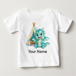 Camiseta De Bebé Carpa de juego de dragón bebé acuático lindo perso