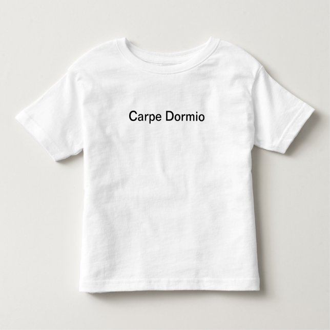Camiseta De Bebé Carpe Dormio (agarre la siesta) (Anverso)