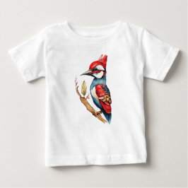Camiseta De Bebé Carpintero rojo y azul