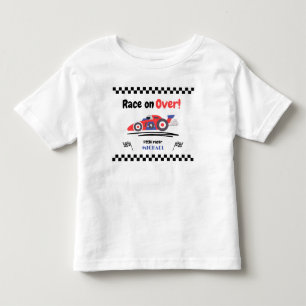 Camiseta De Bebé Carrera de cualquier edad en coche de carreras vin