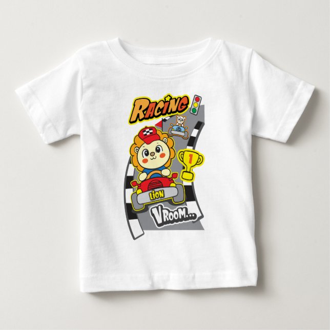 Camiseta De Bebé Carrera de leones (Anverso)