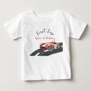 Camiseta De Bebé Carrera Primera Vuelta Coche 1er Cumpleaños