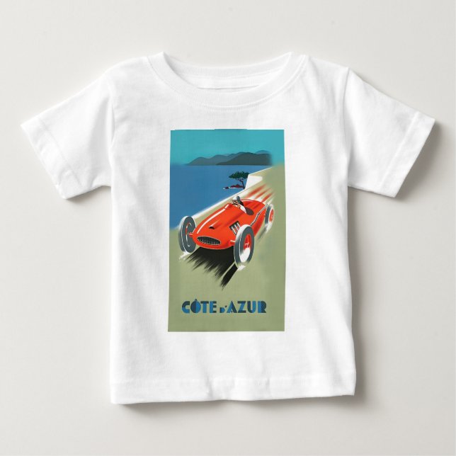 Camiseta De Bebé Carreras automática vintage (Anverso)