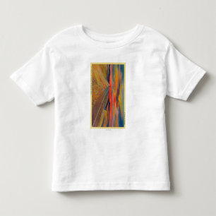 Camiseta De Bebé Carretera 80 de los E.E.U.U. que cruza el