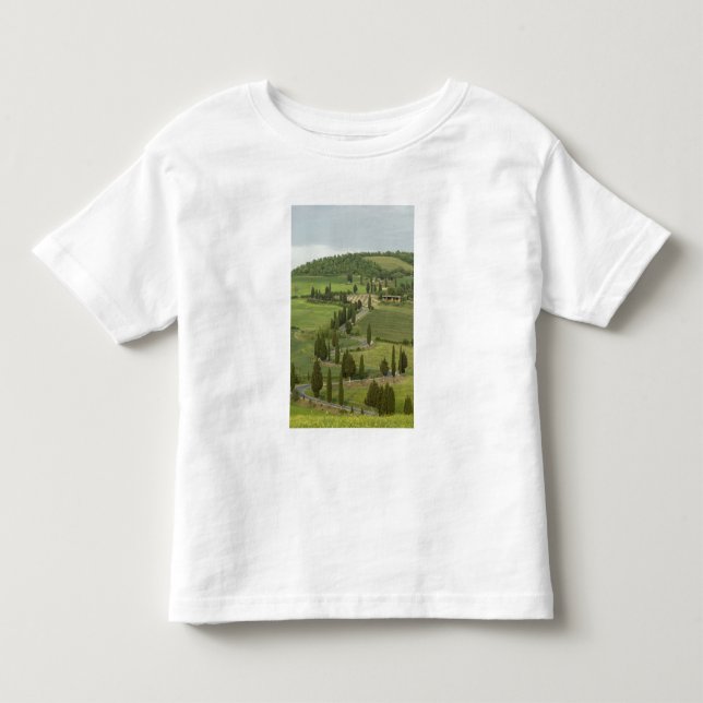 Camiseta De Bebé Carretera de Pienza a Montepulciano, (Anverso)