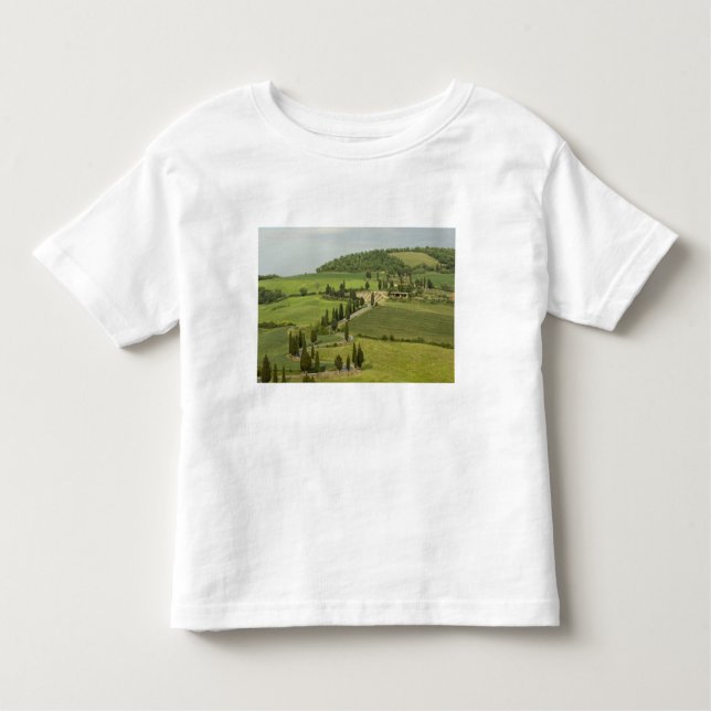 Camiseta De Bebé Carretera de Pienza a Montepulciano, (Anverso)