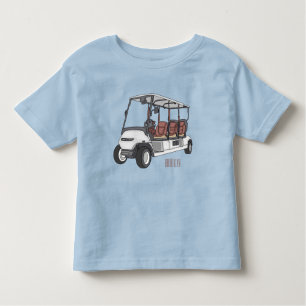Camiseta De Bebé Carro de golf / ilustracion personalizado de coche