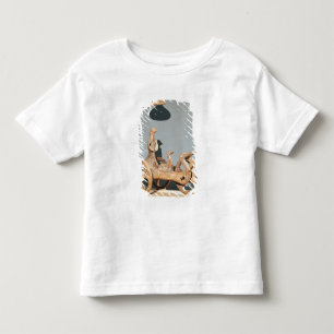 Camiseta De Bebé Carro votivo con una divinidad antropomorfa