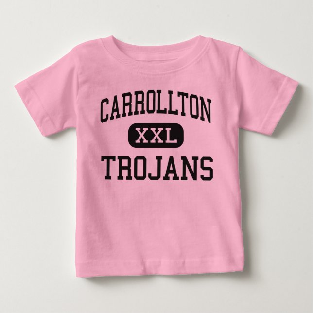 Camiseta De Bebé Carrollton - Trojans - Junior - Carrollton Georgia (Anverso)