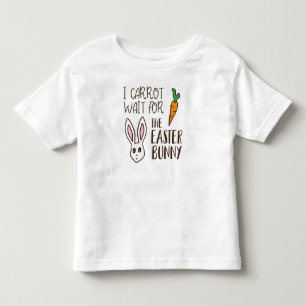 Camiseta De Bebé Carrot espera a conejito gracioso en Pascua
