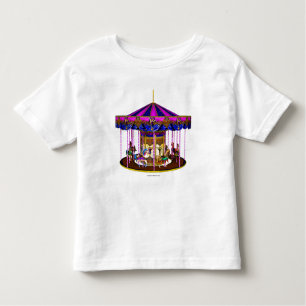 Camiseta De Bebé Carrusel rosado Toddler Shirt