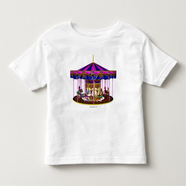 Camiseta De Bebé Carrusel rosado Toddler Shirt (Anverso)