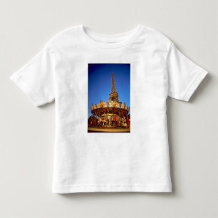 Camiseta De Bebé Carrusel, Torre Eiffel, París, Francia