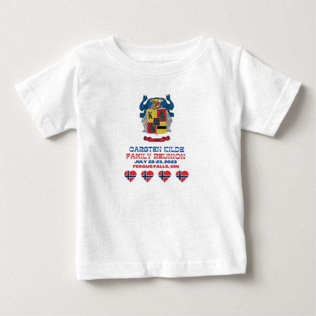 CAMISETA DE BEBÉ CARSTEN KILDE FAMILIA REUNIÓN BEY TSHIRT (Anverso)