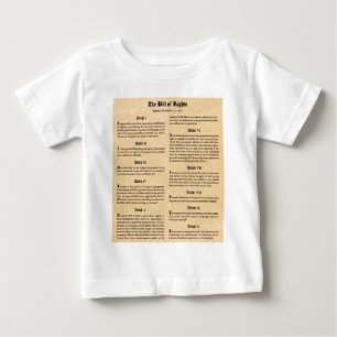 Camiseta De Bebé Carta de Derechos de los Estados Unidos