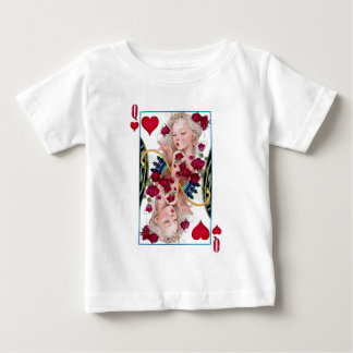 Camiseta De Bebé Carta de juego de la Reina de los Corazones con gr
