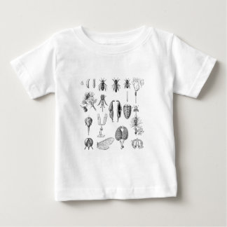 Camiseta De Bebé Carta de las piezas del insecto
