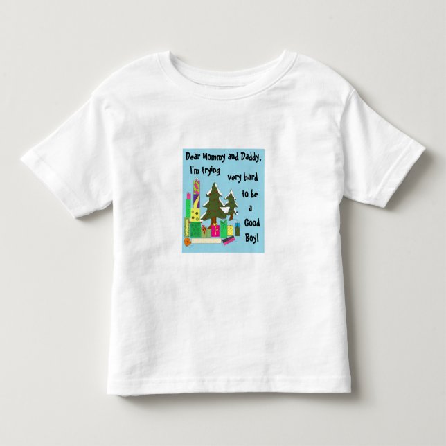 Camiseta De Bebé Carta de Navidad (Anverso)