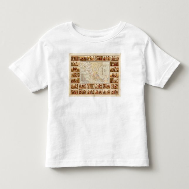 Camiseta De Bebé Carta etnográfica de México (Anverso)