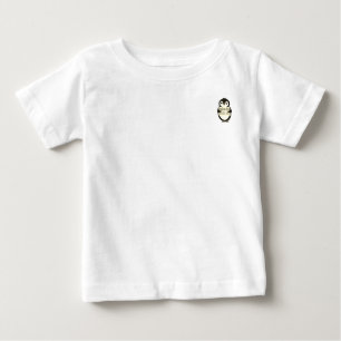 Camiseta De Bebé Cartel de bienvenida del pingüino: Encantado de co