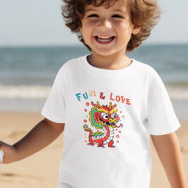 Camiseta De Bebé Cartón divertido Dragón chino regalo de Año Nuevo 