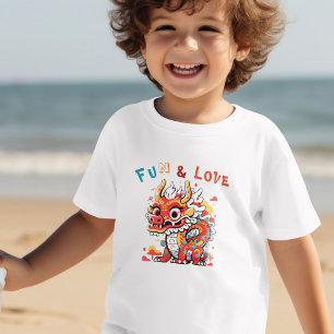 Camiseta De Bebé Cartón divertido Dragón chino regalo de Año Nuevo 