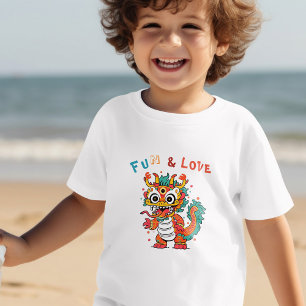 Camiseta De Bebé Cartón divertido Dragón chino regalo de Año Nuevo 