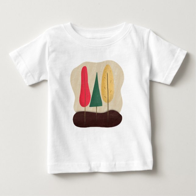 Camiseta De Bebé Cartoon, forest, trees (Anverso)