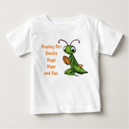 Camiseta De Bebé Cartoon Praying Mantis Toddler T-shirt
