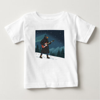 Camiseta De Bebé Cartoon Rocker Dog Under the Stars