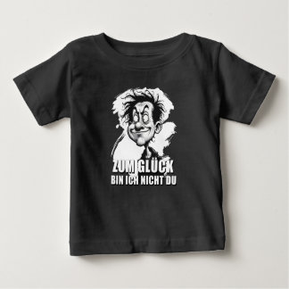 Camiseta De Bebé Cartoonkunst mit „Zum Glück…“-Zitat