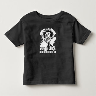 Camiseta De Bebé Cartoonkunst mit „Zum Glück…“-Zitat