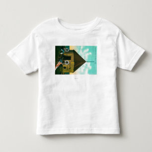 Camiseta De Bebé Casa de bloque rusa en San Miguel, Alaska