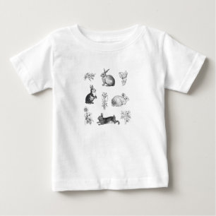 Camiseta De Bebé Casa de campo moderna conejos de Pascua