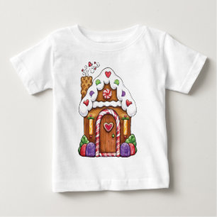 Camiseta De Bebé Casa de la galleta del pan de jengibre