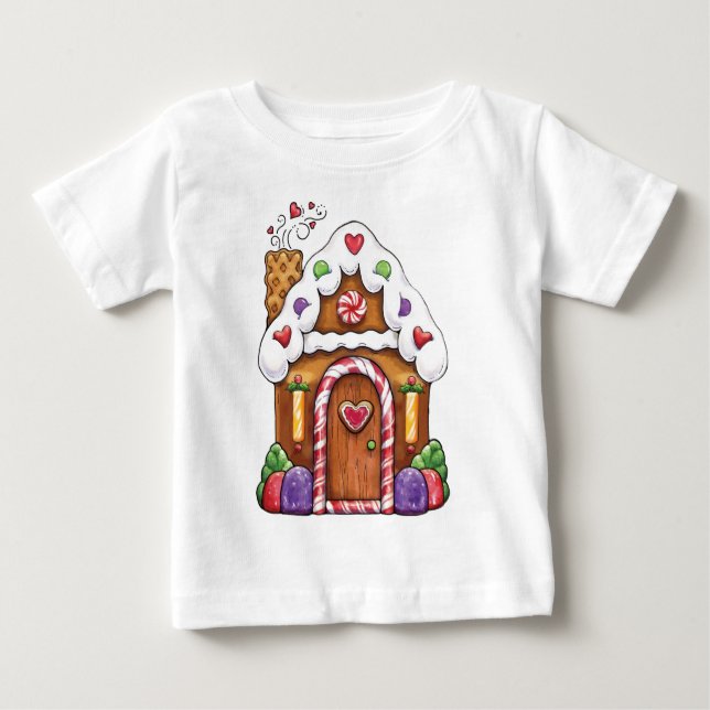 Camiseta De Bebé Casa de la galleta del pan de jengibre (Anverso)