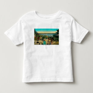 Camiseta De Bebé Casa de la playa y del baño, playa larga de