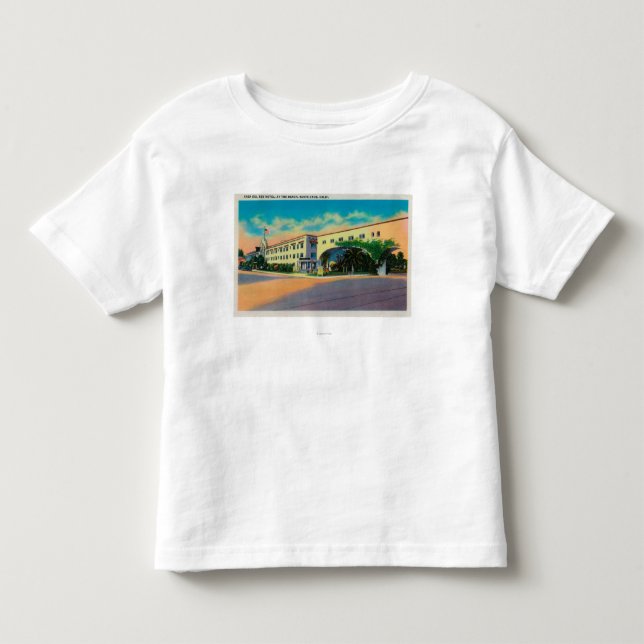Camiseta De Bebé Casa Del Rey Hotel en la playa, Santa Cruz (Anverso)