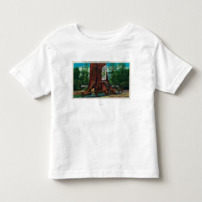 Camiseta De Bebé Casa en el árbol famosa, parque de la secoya de (Anverso)