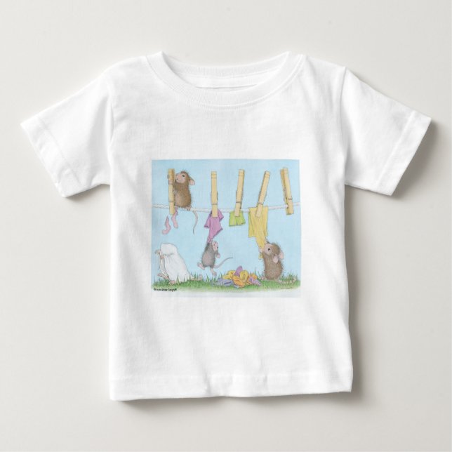 Camiseta De Bebé Casa-Ratón Designs® (Anverso)