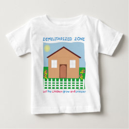 Camiseta De Bebé Casa segura Zona desmilitarizada salva a los niños